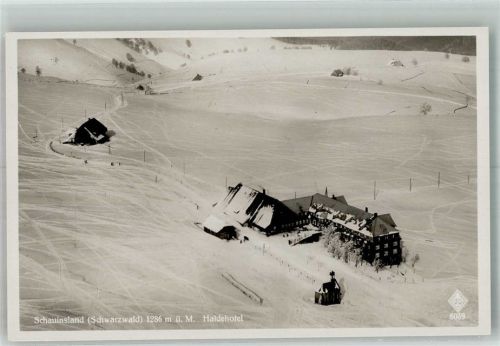 Oberried Fliegeraufnahme vom Hotel Halde im Winter