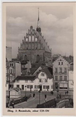 Elbing / Elblag. St. Marienkirche Gasthof Goldner Stern ungelaufen Top Erhaltung.