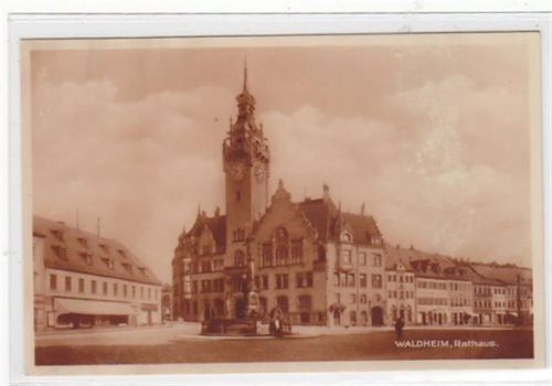 Waldheim Waldheim. Rathaus ungelaufen Gute Erhaltung.