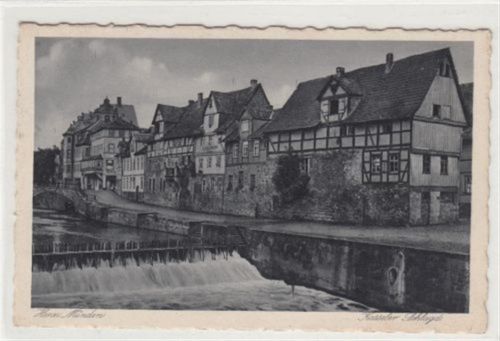 Hann Münden Hann Münden. Kasseler Schlagdamm ungelaufen Handschriftliches Datum von 1940 kleiner Knick oben rechts, sonst gut erhalten
