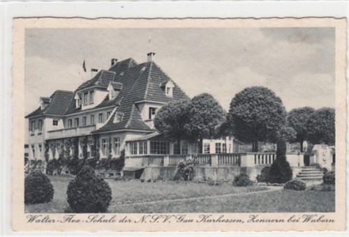 Zennern bei Wabern. Walter - Flex - Schule der N. S. V. Gau Kurhessen. Feldpost, Stempel von 1939. Gute Erhaltung.