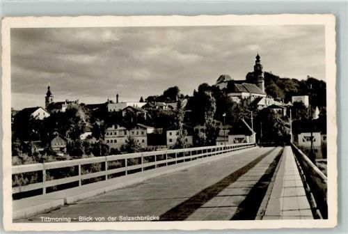 Tittmoning Blick von der Salzachbrücke