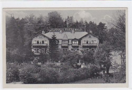 Buchholz-Friedewald. Kurhaus Friedewald. Besitzer Gustav Schubert. Ungelaufen. Rückseite wurde beschrieben, nicht gelaufen. Gute Erhaltung.