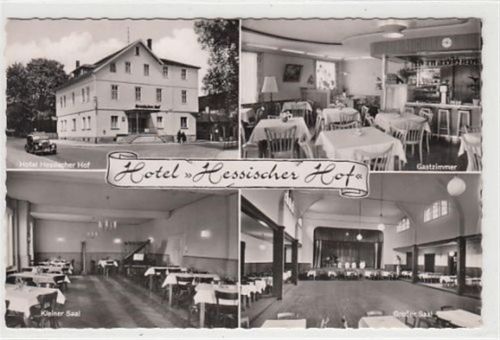 Bebra Bebra. 4 Abbildungen. Hotel "Hessischer Hof" ungelaufen kleiner Knick unten links, sonst gut erhalten