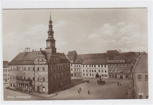 Pirna Pirna an der Elbe. Untermarkt Hotel Weisser Schwan. Ungelaufen. Gute Erhaltung.