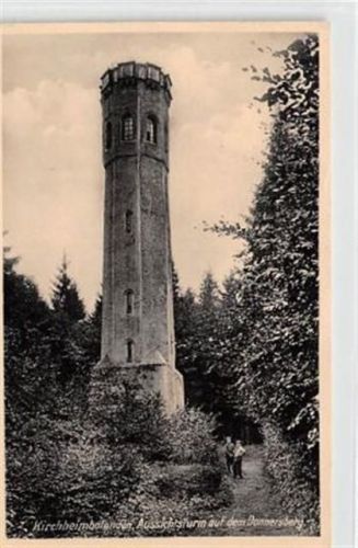 Kirchheimbolanden. Aussichtsturm auf dem Donnersberg gelaufen. Leichter Schrift- und Stempeldurchdruck, sonst gut erhalten