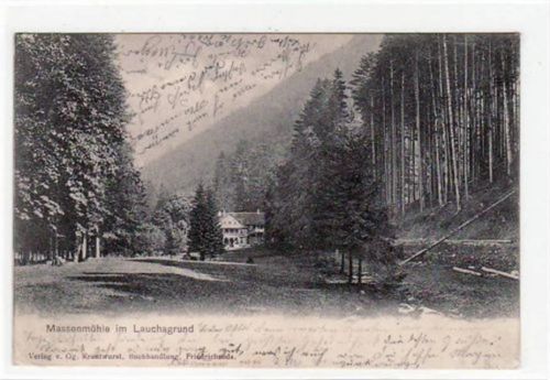 Waltershausen Waltershausen i. Thür. Massenmühle im Lauchagrund gelaufen 1903. Gute Erhaltung.
