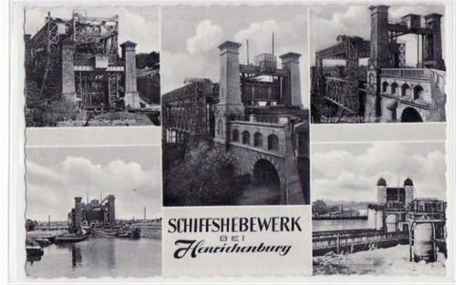 Heinrichenburg mit 5 Abbildungen vom Schiffshebewerk ungelaufen Top Erhaltung.