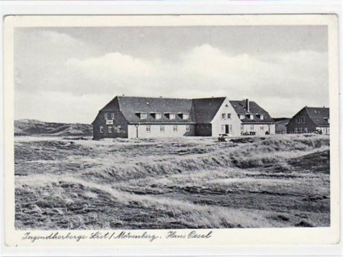 Jugendherberge List / Mövenberg, Haus Oesel ungelaufen kleiner Knick oben rechts, leichte Abschürfungen Rückseite oben rechts, sonst gut erhalten