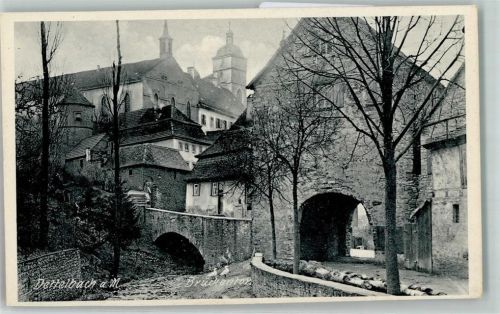 Dettelbach Stadtpfarrkirche St. Augustinus Torbogen Brücke