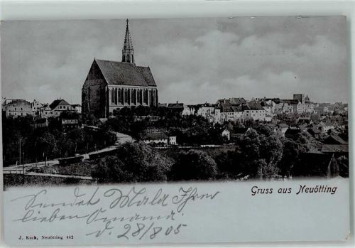 Neuötting 1905 Stadtpfarrkirche St. Nikolaus