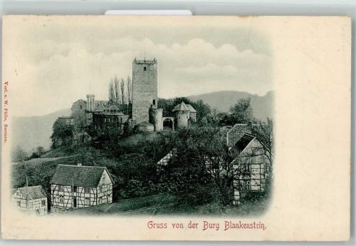 Blankenstein 1898 Burg Fachwerk