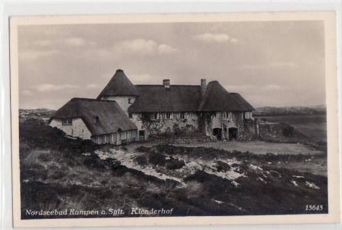 Kampen auf Sylt mit Klenderhof ungelaufen Top Erhaltung.