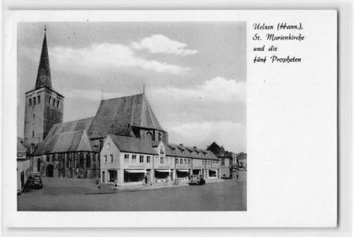 Uelzen Uelzen. St. Marienkirche fünf Propheten gelaufen kleiner Knick oben links, sonst gut erhalten