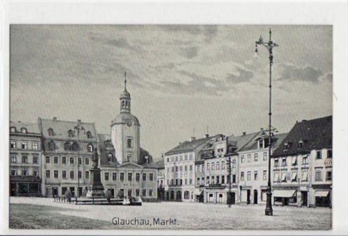 Glauchau Glauchau mit Partie am Markt ungelaufen Gute Erhaltung.