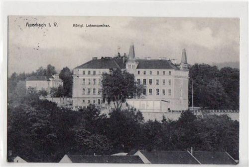 Auerbach Auerbach mit Königl. Lehrerseminar gelaufen von 1929. Leicht fleckig, sonst gut erhalten
