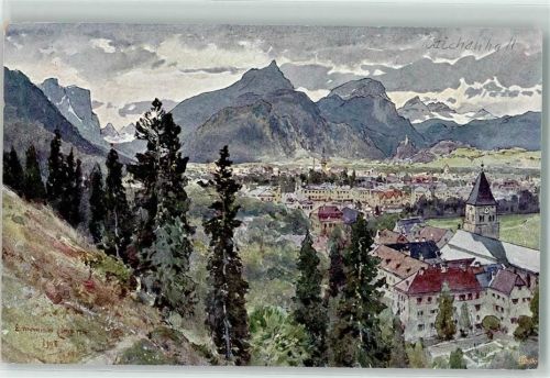 Bad Reichenhall Alpiner Kunstverlag Richter Nr. 8 AK