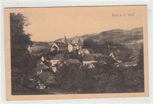 Rod an der Weil. Teilansicht gelaufen, 1913. Gute Erhaltung.