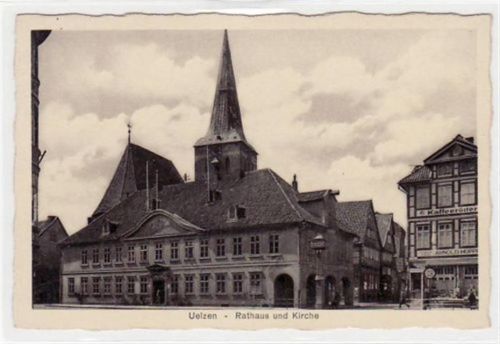 Uelzen Uelzen. Rathaus Kirche ungelaufen Gute Erhaltung.