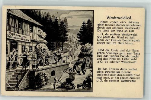 Welschneudorf Gasthaus zum Westerwälder Hannes Westerwaldlied