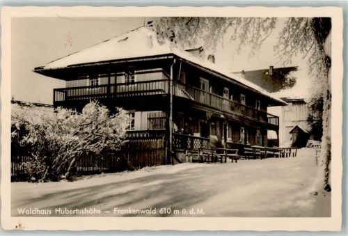 Nordhalben Waldhaus Hubertushöhe Frankenwald Winter Schnee