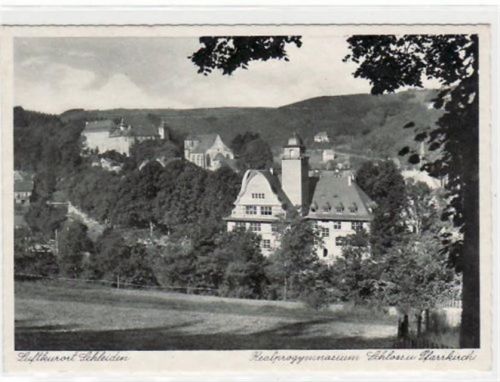 Schleiden mit Realprogymnasium, Schloss und Pfarrkirche ungelaufen Gute Erhaltung.