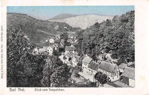 Ruhla Bad Thal bei Ruhla. ein Blick vom Tempelchen. Feldpost Gute Erhaltung.