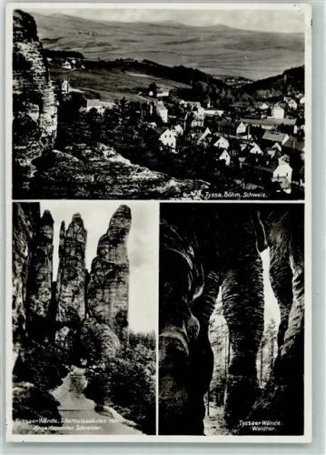 Tisá Wände Waldtor 3 Herkulessäulen Felsen