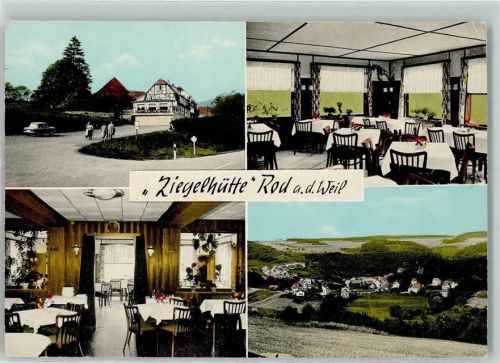 Rod a d Weil Pension Ziegelhütte Fachwerkhaus Gastraum Blumenvase