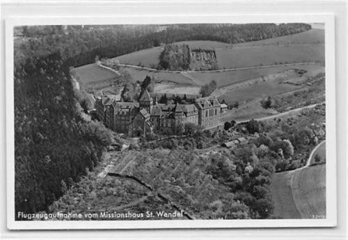 St. Wendel St. Wendel. Flugzeugaufnahme vom Missionshaus ungelaufen Bügig, sonst gut erhalten