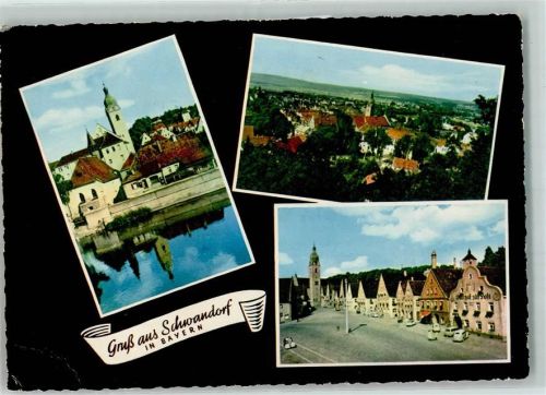 Schwandorf Gasthaus zur Post VW Käfer Kirche