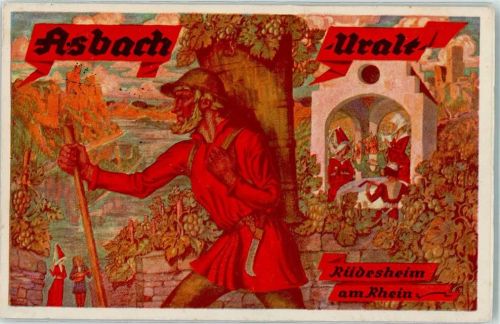 Rüdesheim 1929 Abach Uralt