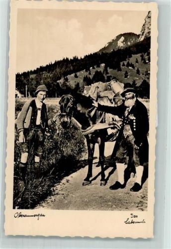 Oberammergau Trachten das Labermuli AK