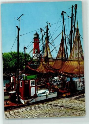 Büsum Fischkutter Fischernetze Leuchtturm Ort lt. Recherche