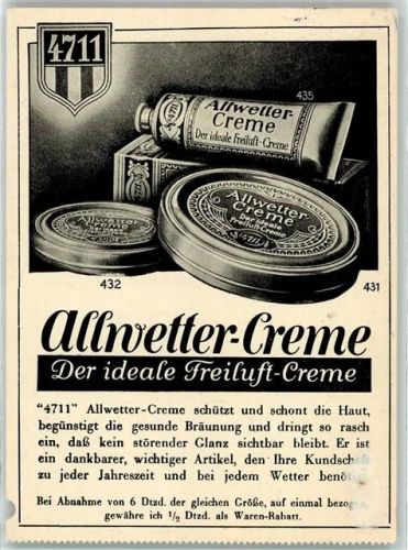 1932 4711 Freiluft-Creme - Gutschrift