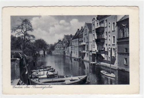 Emden Emden mit Partie am Brauersgraben ungelaufen Gute Erhaltung.