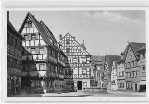 Forchheim Forchheim. ein Blick auf einen Brunnen gelaufen. Gute Erhaltung.