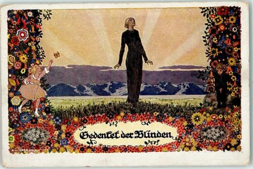 Fürsorge für Blinde Spende - Gedenket den Blinden sign. Kutzer, Ernst