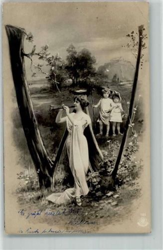 1904 Verlag NPG Serie 195 Buchstabe W Fotomontage AK