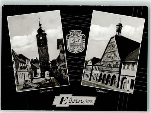 Ebern Granturm Rathaus Wappen VW Käfer
