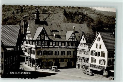 Urach Marktplatz Kiosk Geschäft Hermann Randecker