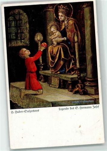 Legende des S. Hermann Josef Religion AK