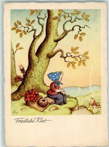 sign. Ernst Fay friedliche Rast