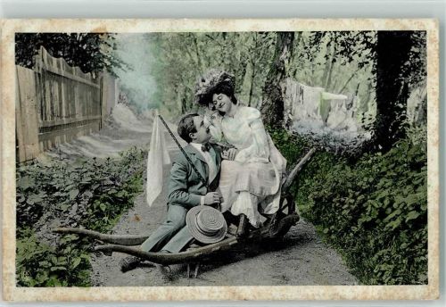1906 Liebespaar AK