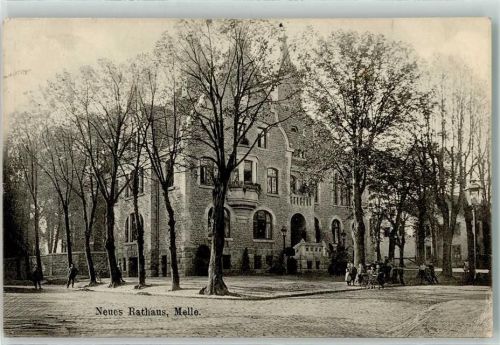 Melle 1911 neues Rathaus Kinderwagen