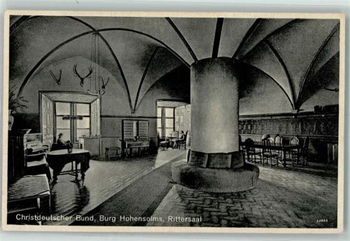 35644 W6331 Hohensolms - Christdeutscher Bund Burg Hohensolms Rittersaal Geweih