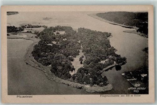 10115 W1000 Wannsee - Fliegeraufnahme Pfaueninsel Schloss