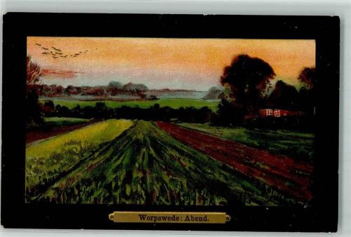 1906 Worpswede "Abend" AK