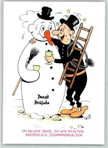 Neujahr Schornsteinfeger Zoecke Humor