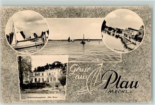 Plau Plauer See Strandstraße FDGB Erholungsheim Otto Brass Seglerheim